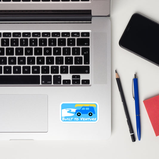 BTV Adventure Sticker | Light Blue, Blue, Yellow Design